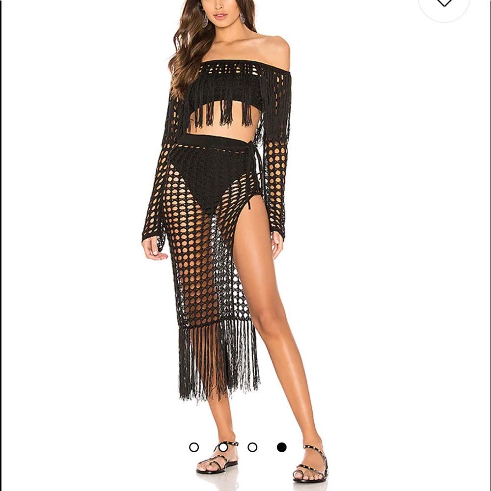 Lovers + Friends Stellar Skirt, Black